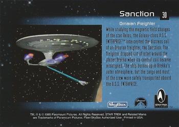 1995 SkyBox 30 Years of Star Trek Phase One #30 Sanction Back