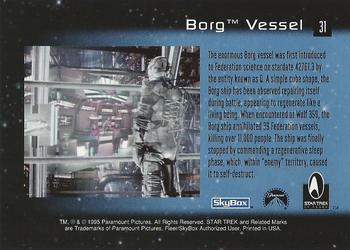 1995 SkyBox 30 Years of Star Trek Phase One #31 Borg Vessel Back