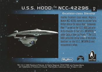 1995 SkyBox 30 Years of Star Trek Phase One #32 U.S.S. Hood: NCC-42296 Back