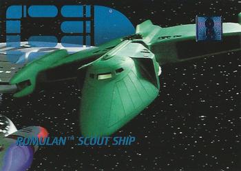 1995 SkyBox 30 Years of Star Trek Phase One #33 Romulan Scout Ship Front