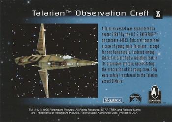 1995 SkyBox 30 Years of Star Trek Phase One #35 Talarian Observation Craft Back