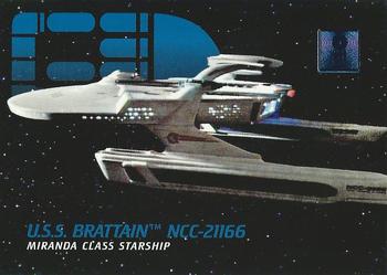 1995 SkyBox 30 Years of Star Trek Phase One #37 U.S.S. Brattain Front