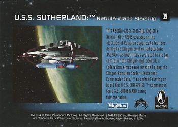 1995 SkyBox 30 Years of Star Trek Phase One #39 U.S.S. Sutherland Back