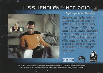 1995 SkyBox 30 Years of Star Trek Phase One #41 U.S.S. Jenolen: NCC-2010 Back