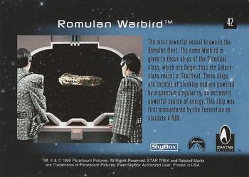 1995 SkyBox 30 Years of Star Trek Phase One #42 Romulan Warbird Back