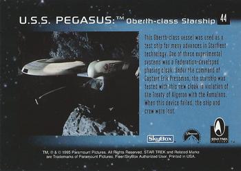 1995 SkyBox 30 Years of Star Trek Phase One #44 U.S.S. Pegasus Back