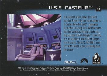 1995 SkyBox 30 Years of Star Trek Phase One #45 U.S.S. Pasteur Back