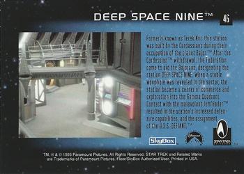 1995 SkyBox 30 Years of Star Trek Phase One #46 Deep Space Nine Back
