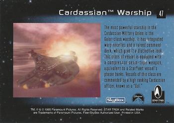 1995 SkyBox 30 Years of Star Trek Phase One #47 Cardassian Warship Back