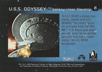 1995 SkyBox 30 Years of Star Trek Phase One #49 U.S.S. Odyssey Back