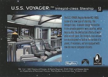 1995 SkyBox 30 Years of Star Trek Phase One #53 U.S.S. Voyager Back