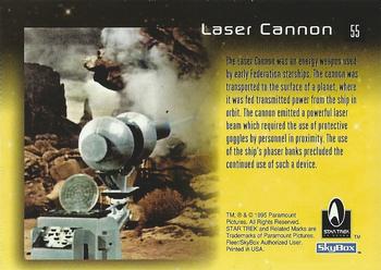 1995 SkyBox 30 Years of Star Trek Phase One #55 Laser Cannon Back