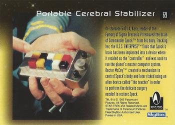 1995 SkyBox 30 Years of Star Trek Phase One #69 Portable Cerebral Stabilizer Back