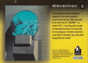 1995 SkyBox 30 Years of Star Trek Phase One #70 Atavachron Back