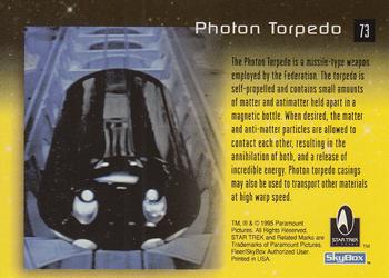1995 SkyBox 30 Years of Star Trek Phase One #73 Photon Torpedo Back