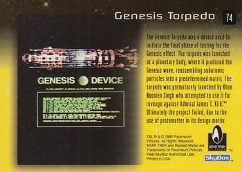 1995 SkyBox 30 Years of Star Trek Phase One #74 Genesiss Torpedo Back