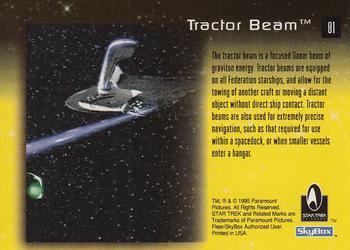 1995 SkyBox 30 Years of Star Trek Phase One #81 Tractor Beam Back