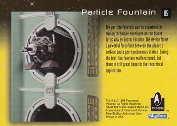 1995 SkyBox 30 Years of Star Trek Phase One #85 Particle Fountain Back