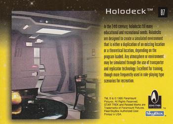 1995 SkyBox 30 Years of Star Trek Phase One #87 Holodeck Back