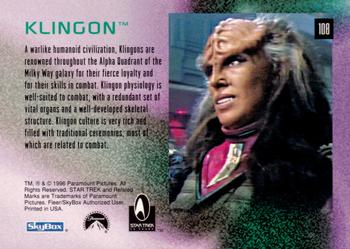 1996 SkyBox 30 Years of Star Trek Phase Two #108 Klingon Back