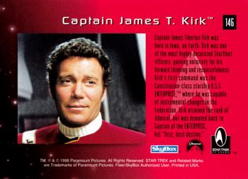 1996 SkyBox 30 Years of Star Trek Phase Two #146 Captain James T. Kirk Back