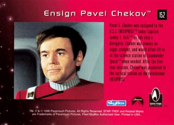 1996 SkyBox 30 Years of Star Trek Phase Two #152 Ensign Pavel Chekov Back