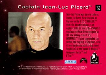 1996 SkyBox 30 Years of Star Trek Phase Two #158 Captain Jean-Luc Picard Back