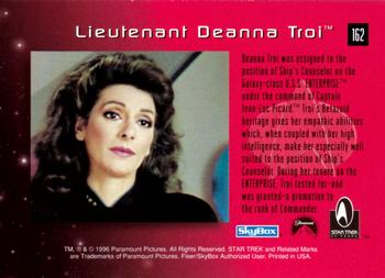 1996 SkyBox 30 Years of Star Trek Phase Two #162 Lieutenant Deanna Troi Back