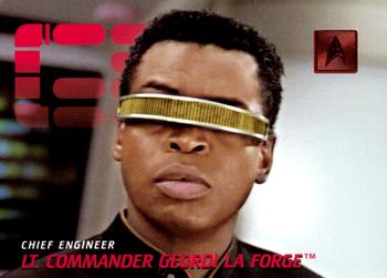 1996 SkyBox 30 Years of Star Trek Phase Two #164 Lt. Commander Geordi La Forge Front