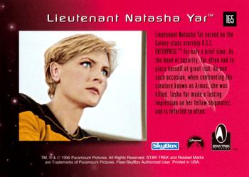 1996 SkyBox 30 Years of Star Trek Phase Two #165 Lieutenant Natasha Yar Back