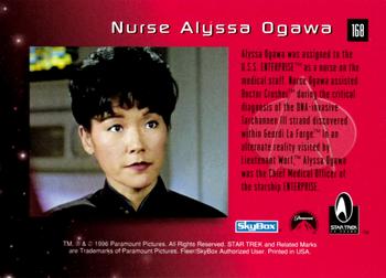 1996 SkyBox 30 Years of Star Trek Phase Two #168 Nurse Alyssa Ogawa Back