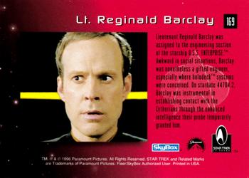 1996 SkyBox 30 Years of Star Trek Phase Two #169 Lt. Reginald Barclay Back
