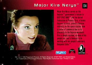 1996 SkyBox 30 Years of Star Trek Phase Two #174 Major Kira Nerys Back