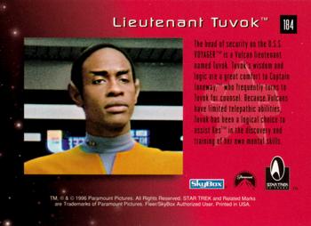 1996 SkyBox 30 Years of Star Trek Phase Two #184 Lieutenant Tuvok Back