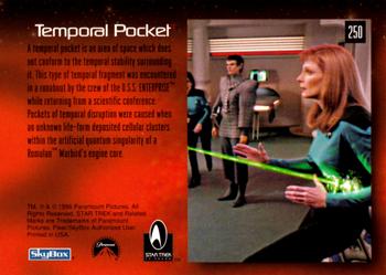 1996 SkyBox 30 Years of Star Trek Phase Three #250 Temporal Pocket Back