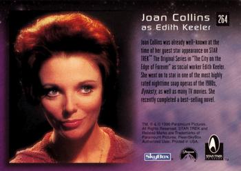 1996 SkyBox 30 Years of Star Trek Phase Three #264 Joan Collins as Edith Keeler Back