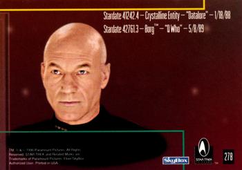 1996 SkyBox 30 Years of Star Trek Phase Three #278 41242.4 - 42761.3 Back