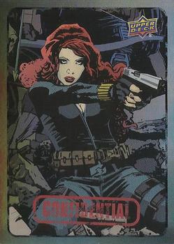 2015 Upper Deck Marvel Dossier - Foil #6 Black Widow Front