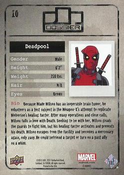 2015 Upper Deck Marvel Dossier - Foil #10 Deadpool Back