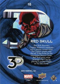 2015 Upper Deck Marvel 3D #18 Red Skull Back