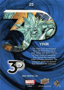 2015 Upper Deck Marvel 3D #25 Ymir Back