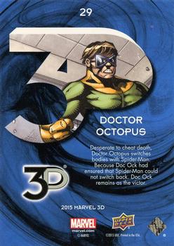 2015 Upper Deck Marvel 3D #29 Doctor Octopus Back