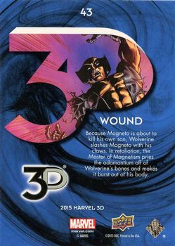 2015 Upper Deck Marvel 3D #43 Wound Back