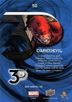 2015 Upper Deck Marvel 3D #50 Daredevil Back