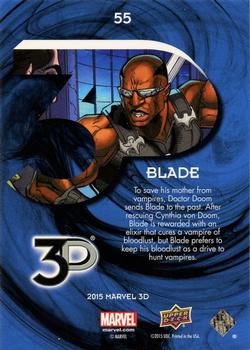 2015 Upper Deck Marvel 3D #55 Blade Back