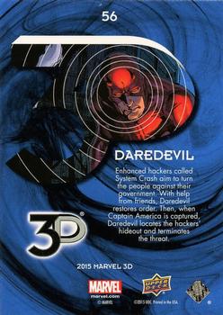 2015 Upper Deck Marvel 3D #56 Daredevil Back