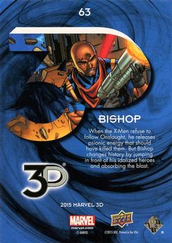2015 Upper Deck Marvel 3D #63 Bishop Back