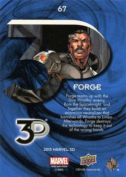2015 Upper Deck Marvel 3D #67 Forge Back