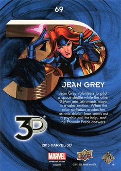 2015 Upper Deck Marvel 3D #69 Jean Grey Back