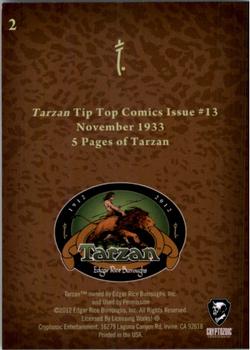 2012 Cryptozoic Tarzan 100th Anniversary #2 Tarzan Back